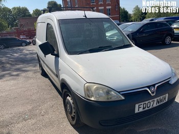 Location: Nottingham - 2007 VAUXHALL COMBO 1700 CDTI Car Derived Van REG: FD07NHM, Keys: No, MOT Expiry date: 04/11/2026, 1248 Diesel, 5 Speed Manual Diesel, Former Keepers: 3