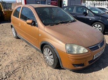 Location: Peterborough - 2004 VAUXHALL CORSA DESIGN 16V 3 Door Hatchback REG: HV04WDZ, Keys: No, MOT Expiry date: 07/03/2026, 1199 Petrol, 5 Speed Manual Petrol, Former Keepers: 9