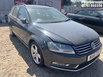 Location: Peterborough - 2011 VOLKSWAGEN PASSAT SE BLUEMOTION TECH Estate REG: MA61ZSW, Keys: No, MOT Expiry date: 12/11/2025, 1598 Diesel, 6 Speed Manual Diesel, Former Keepers: 2
