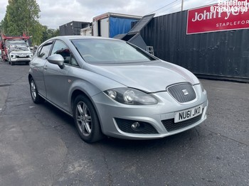 Location: Stapleford - 2011 SEAT LEON S COPA CR TDI ECOMOT 5 Door Hatchback REG: NU61JKO, Keys: Yes, MOT Expiry date: 27/07/2027, 1598 Diesel, 5 Speed Manual Diesel, Former Keepers: 4