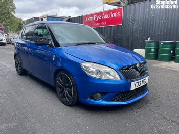Location: Stapleford - 2011 SKODA FABIA VRS S-A 5 Door Hatchback REG: Y33NGL, Keys: Yes, MOT Expiry date: 07/09/2026, 1390 Petrol, 5 Speed Semi Auto Petrol, Former Keepers: 4