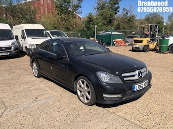 Location: Brentwood - 2012 MERCEDES-BENZ C250 AMG SPORT + CDI BLUE Coupe REG: LR62NBN, Keys: No, MOT Expiry date: 20/11/2026, 2143 Diesel, 7 Speed Auto Diesel, Former Keepers: 8