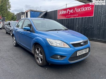 Location: Stapleford - 2009 FORD FOCUS ZETEC 125 5 Door Hatchback REG: CK59YDD, Keys: Yes, MOT Expiry date: 21/05/2027, 1798 Petrol, 5 Speed Manual Petrol, Former Keepers: 4