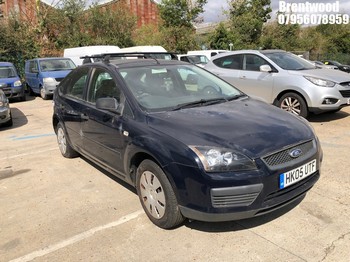 Location: Brentwood - 2005 FORD FOCUS STUDIO 5 Door Hatchback REG: HK05UTF, Keys: No, MOT Expiry date: 12/12/2025, 1388 Petrol, 5 Speed Manual Petrol, Former Keepers: 4