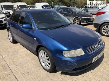 Location: Brentwood - 2003 AUDI A3 SE 5 Door Hatchback REG: DG53OLK, Keys: No, MOT Expiry date: 09/02/2027, 1595 Petrol, 5 Speed Manual Petrol, Former Keepers: 7