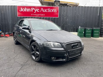 Location: Stapleford - 2007 AUDI A3 SPORT TDI 5 Door Hatchback REG: YR07FNY, Keys: Yes, MOT Expiry date: 03/12/2026, 1896 Diesel, 5 Speed Manual Diesel, Former Keepers: 9