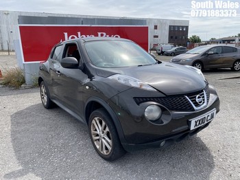 Location: South Wales - 2011 NISSAN JUKE ACENTA PREMIUM DCI 5 Door Hatchback REG: XX10CJA, Keys: No, MOT Expiry date: 01/04/2026, 1461 Diesel, 6 Speed Manual Diesel, Former Keepers: 5