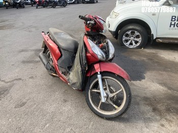 NOTE: ATF Registered Buyers ONLY - Location: Hayes - 2018 HONDA NSC 110 MPDH Motorcycle REG: KM18UYZ, Keys: No, MOT Expiry date: 22/08/2024, 108 Petrol, Automatic, Former Keepers: 5