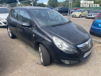 Location: Mitcham - 2010 VAUXHALL CORSA SXI 5 Door Hatchback REG: YG60BXM, Keys: No, MOT Expiry date: 10/07/2027, 1229 Petrol, 5 Speed Manual Petrol, Former Keepers: 9