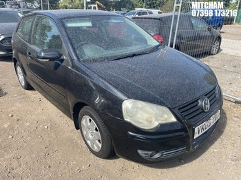Location: Mitcham - 2005 VOLKSWAGEN POLO S 75 3 Door Hatchback REG: VK05YWY, Keys: No, MOT Expiry date: 16/01/2026, 1400 Petrol, 5 Speed Manual Petrol, Former Keepers: 7