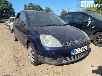 Location: Mitcham - 2002 FORD FIESTA LX 5 Door Hatchback REG: KP02XWB, Keys: No, MOT Expiry date: 25/03/2027, 1388 Petrol, 5 Speed Manual Petrol, Former Keepers: 5