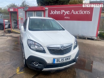 Location: Hull - 2015 VAUXHALL MOKKA SE TURBO AUTO 5 Door Hatchback REG: BL15HNV, Keys: No, MOT Expiry date: 30/06/2026, 1364 Petrol, 6 Speed Auto Petrol, Former Keepers: 6