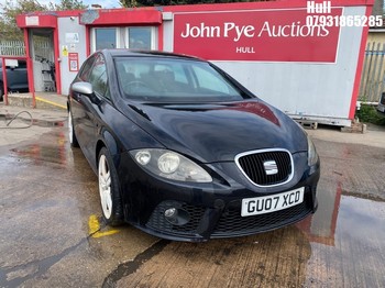 Location: Hull - 2007 SEAT LEON FR TDI 5 Door Hatchback REG: GU07XCD, Keys: No, MOT Expiry date: 01/03/2026, 1968 Diesel, 6 Speed Manual Diesel, Former Keepers: 9