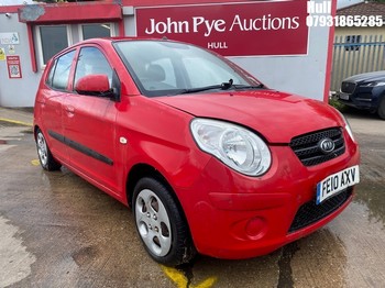 Location: Hull - 2010 KIA PICANTO STRIKE 5 Door Hatchback REG: FE10AXV, Keys: No, MOT Expiry date: 01/01/2020, 1086 Petrol, 5 Speed Manual Petrol, Former Keepers: 3