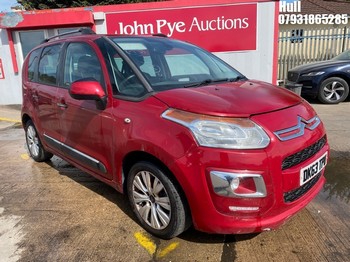 Location: Hull - 2013 CITROEN C3 PICASSO EXCLUSIVE S-A MPV REG: DK63TPU, Keys: No, MOT Expiry date: 11/12/2023, 1598 Petrol, 6 Speed Semi Auto Petrol, Former Keepers: 6