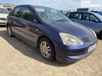 Location: Leeds - 2004 HONDA CIVIC SE 5 Door Hatchback REG: KY54YHJ, Keys: No, MOT Expiry date: 18-02-2026, 1590 Petrol, 5 Speed Manual Petrol, Former Keepers: 6