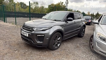 Location: Farnham - 2018 LAND ROVER R ROVER EVOQUE LANDMARK TD4 A EVOQUE 5 Door SUV REG: BG18FTZ, Keys: Yes, MOT Expiry date: 16/09/2026, 1999 CC Diesel, 9 Speed Automatic Diesel, Former Keepers: 1
