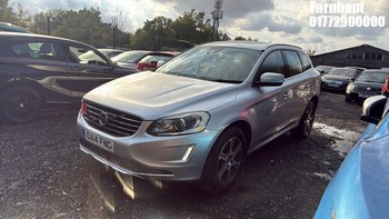Location: Farnham - 2014 VOLVO XC60 SE LUX NAV D4 XC60 5 Door SUV REG: DA14FNG, Keys: Yes, MOT Expiry date: 19/01/2026, 1969 CC Diesel, 6 Speed Manual Diesel, Former Keepers: 1