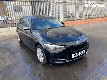 Location: HAYES / HEATHROW - 2013 BMW 114I SPORT 3 Door Hatchback REG: M123CCO, 1598cc Petrol, 6 Speed Manual Petrol, Former Keepers: 6, Keys: No, MOT: Expiry date03/04/2026