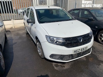 Location: Hayes - 2017 DACIA SANDERO AMBIANCE SCE 5 Door Hatchback REG: HGZ6933, Keys: No, MOT Expiry date: 15/06/2026, 998 Petrol, 5 Speed Manual Petrol, Former Keepers: 2