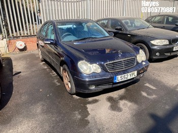 Location: Hayes - 2002 MERCEDES C180 KOMP. AVANTGARDE SE 4 Door Saloon REG: LS52YPL, Keys: No, MOT Expiry date: 28/07/2027, 1796 Petrol, 5 Speed Auto Petrol, Former Keepers: 3