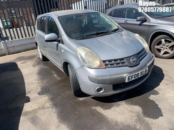 Location: Hayes - 2008 NISSAN NOTE TEKNA AUTO MPV REG: EF08XLB, Keys: No, MOT Expiry date: 21/02/2026, 1598 Petrol, 4 Speed Auto Petrol, Former Keepers: 5