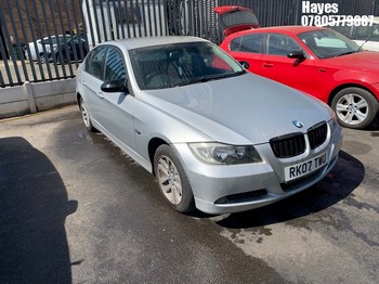Location: Hayes - 2007 BMW 318I SE 4 Door Saloon REG: RK07TWU, Keys: No, MOT Expiry date: 18/09/2026, 1995 Petrol, 6 Speed Manual Petrol, Former Keepers: 9