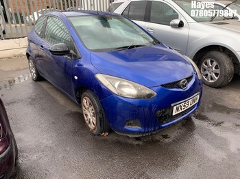 Location: Hayes - 2009 MAZDA 2 TS 3 Door Hatchback REG: NX59ONH, Keys: No, MOT Expiry date: 13/06/2025, 1349 Petrol, 5 Speed Manual Petrol, Former Keepers: 5