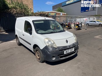 Location: Hayes - 2012 RENAULT KANGOO ML19 DCI 75 Panel Van REG: WGZ2217, Keys: No, MOT Expiry date: 29/06/2026, 1461 Diesel, 5 Speed Manual Diesel, Former Keepers: 7