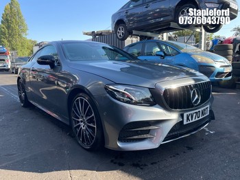 Location: Stapleford - 2020 MERCEDES-BENZ E 300 D AMG LINE PREMIUM Coupe REG: KV70NXT, 1950cc Diesel, 9 Speed Auto Diesel, Former Keepers: 6, Keys: Yes, MOT Expiry date: 02/09/2026