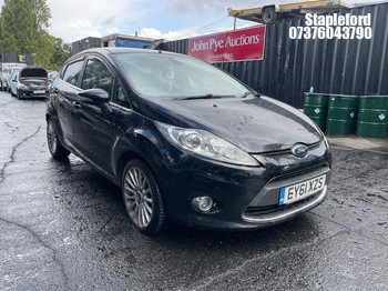 Location: Stapleford - 2011 FORD FIESTA TITANIUM TDCI 5 Door Hatchback REG: EY61XZS, Keys: Yes, MOT Expiry date: 20/08/2026, 1560 Diesel, 5 Speed Manual Diesel, Former Keepers: 12