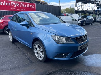 Location: Stapleford - 2014 SEAT IBIZA TOCA 3 Door Hatchback REG: WD63UPW, Keys: No, MOT Expiry date: 31/03/2027, 1390 Petrol, 5 Speed Manual Petrol, Former Keepers: 4