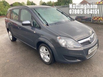 Location: Nottingham - 2014 VAUXHALL ZAFIRA EXCLUSIV MPV REG: LV64KYW, 1796cc PETROL, 5 SPEED MANUAL PETROL, Former Keepers: 3, Keys: Yes, MOT Expiry date: 04/03/2027