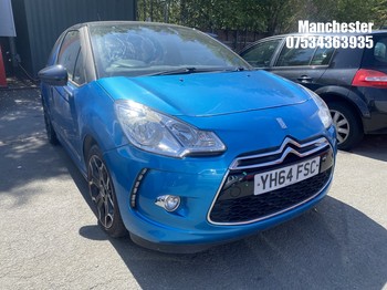 Location: Manchester - 2014 CITROEN DS3 DSTYLE + 3 Door Hatchback REG: YH64FSC, 1598cc PETROL, 5 Speed Manual Petrol, Former Keepers: 6, Keys: No, MOT Expiry date: 04/09/2026