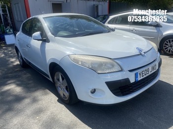 Location: Manchester - 2009 RENAULT MEGANE DYNAMIQUE VVT 5 Door Hatchback REG: YE09JWO, 1598cc PETROL, 6 Speed Manual Petrol, Former Keepers: 6, Keys: No, MOT Expiry date: 17/06/2027