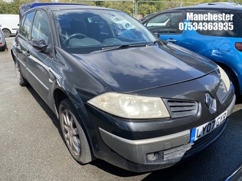 Location: Manchester - 2007 RENAULT MEGANE DYNAMIQUE A 5 Door Hatchback REG: LY07GYR, 1598cc Petrol, 4 Speed Auto Petrol, Former Keepers: 7, Keys: No, MOT Expiry date: 24/10/2026