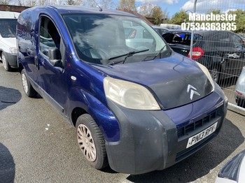 Location: Manchester - 2013 CITROEN NEMO 660 ENTERPRISE HDI Panel Van REG: PN13RPV, 1248cc DIESEL, 5 Speed Manual Diesel, Former Keepers: 10, Keys: No, MOT Expiry date: 02/06/2027