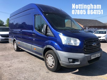 Location: Nottingham - 2016 FORD TRANSIT 350 Panel Van REG: PF66CCZ, 1995cc Diesel, 6 Speed Manual Diesel, Former Keepers: 1, Keys: Yes, MOT Expiry date: 21/05/2025