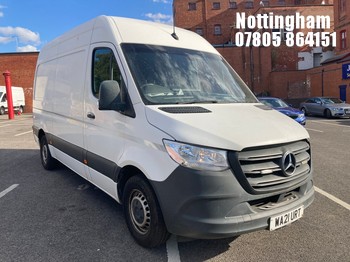 Location: Nottingham - 2021 MERCEDES-SPRINTER SPRINTER 315 PROGRESIVE PANEL VAN REG: WA21 URT, 1950CC DIESEL, 6 SPEED MANUAL DIESEL, Former Keepers: 0, Keys: Yes, MOT Expiry date: 26/06/2027