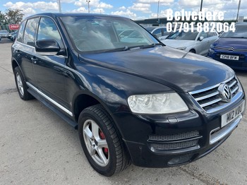 Location: BELVEDERE - 2005 VOLKSWAGEN TOUAREG V8 AUTO Estate REG: M12KOU, 4172cc Petrol, 6 Speed Auto Petrol, Former Keepers: 9, Keys: Yes, MOT: Expiry date26.07.2024