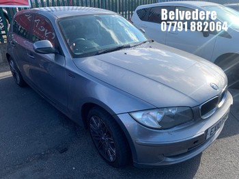Location: BELVEDERE - 2010 BMW 118D SE 5 Door Hatchback REG: EX10TSV, 1995cc Diesel, 6 Speed Manual Diesel, Former Keepers: 4, Keys: No, MOT: Expiry date25.08.2026