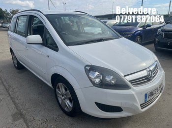 Location: Belvedere - 2013 VAUXHALL ZAFIRA EXCLUSIV MPV REG: HK13LLM, 1598cc PETROL, 5 SPEED MANUAL PETROL, Former Keepers: 3, Keys: Yes, MOT Expiry date: 30.06.2027