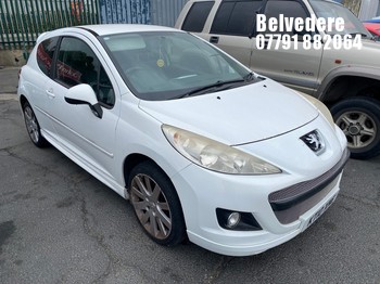 Location: Belvedere - 2010 PEUGEOT 207 S16 3 Door Hatchback REG: KT10XME, Keys: No, MOT Expiry date: 05/01/2027, 1598 Petrol, 5 Speed Manual Petrol, Former Keepers: 3