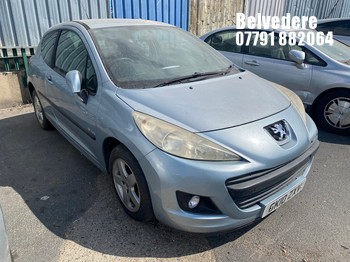 Location: Belvedere - 2010 PEUGEOT 207 VERVE 3 Door Hatchback REG: GK10ZXV, Keys: No, MOT Expiry date: 18/03/2026, 1360 Petrol, 5 Speed Manual Petrol, Former Keepers: 6