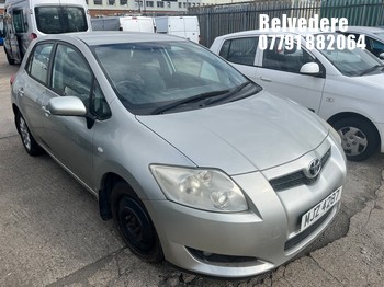 Location: Belvedere - 2007 TOYOTA AURIS T3 D-4D S-A 5 Door Hatchback REG: MJZ4287, Keys: No, MOT Expiry date: 11/09/2026, 1364 Diesel, 5 Speed Semi Auto Diesel, Former Keepers: 6