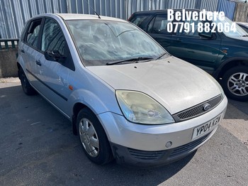 Location: Belvedere - 2004 FORD FIESTA LX 5 Door Hatchback REG: YP04KZW, Keys: No, MOT Expiry date: 27/02/2027, 1388 Petrol, 5 Speed Manual Petrol, Former Keepers: 5
