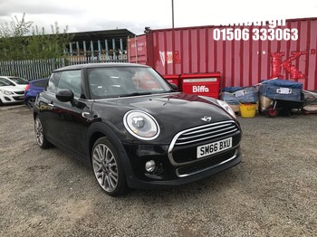 Location: Edinburgh - 2016 MINI COOPER AUTO 3 Door Hatchback REG: SM66BXU, Keys: No, MOT Expiry date: 27/04/2027, 1499 Petrol, 6 Speed Auto Petrol, Former Keepers: 1