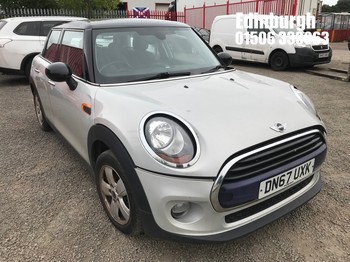 Location: Edinburgh - 2017 MINI COOPER D 5 Door Hatchback REG: DN67UXK, Keys: No, MOT Expiry date: 05/03/2026, 1496 Diesel, 6 Speed Manual Diesel, Former Keepers: 4
