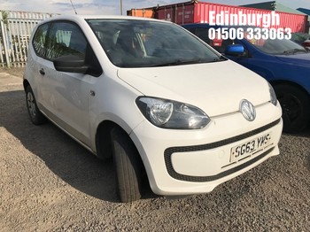 Location: Edinburgh - 2013 VOLKSWAGEN TAKE UP 3 Door Hatchback REG: SG63YMS, Keys: No, MOT Expiry date: 08/12/2025, 999 Petrol, 5 Speed Manual Petrol, Former Keepers: 2