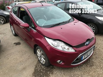 Location: Edinburgh - 2010 FORD FIESTA ZETEC 3 Door Hatchback REG: SY10ABO, Keys: No, MOT Expiry date: 08/03/2023, 1242 Petrol, 5 Speed Manual Petrol, Former Keepers: 4